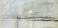 John Henry Twachtman - Moonlight Flanders